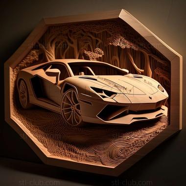 3D модель Lamborghini Aventador (STL)